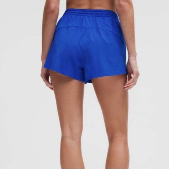 Lululemon NWT Lightweight High-Rise Relaxed Short 3" *Long Liner Cerulean Blue - Picture 3 of 13